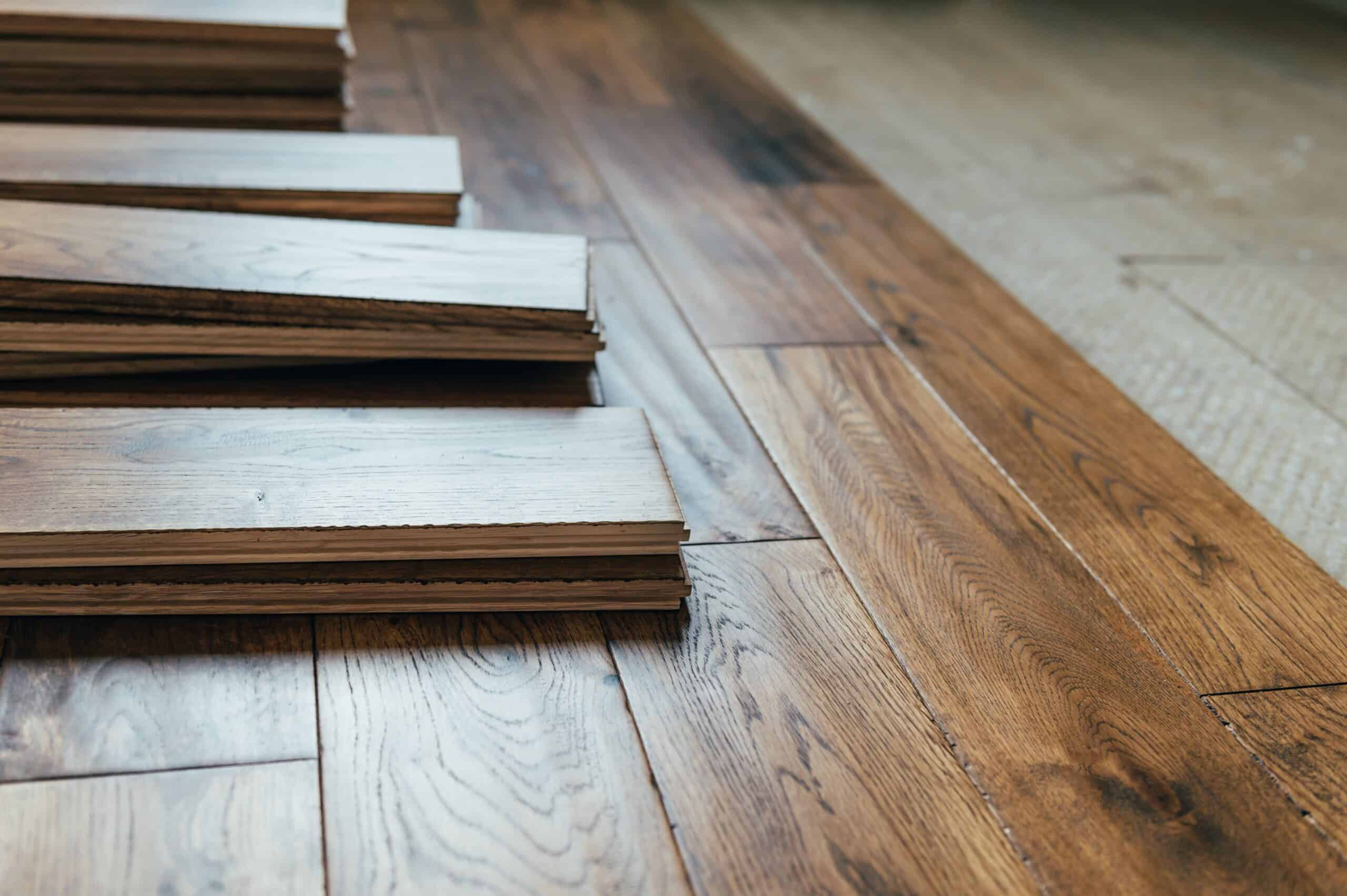 Dark brown Hardwood flooring