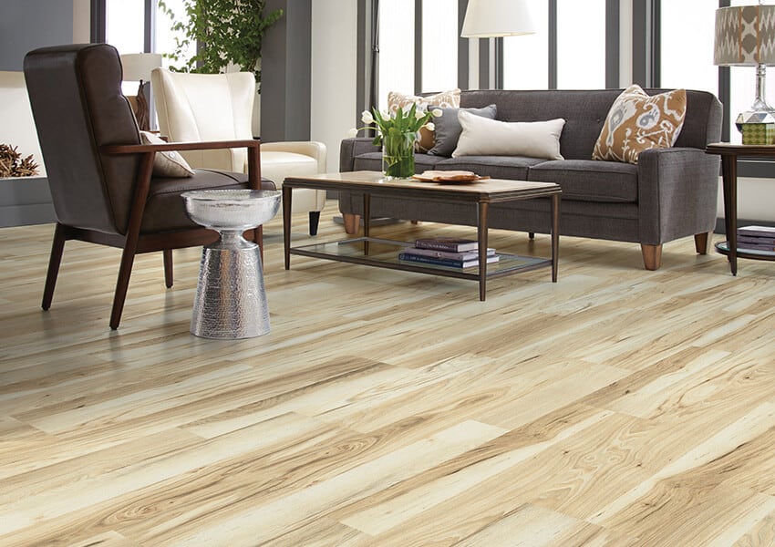 A beautiful Classic Designs laminate flooring in the living room