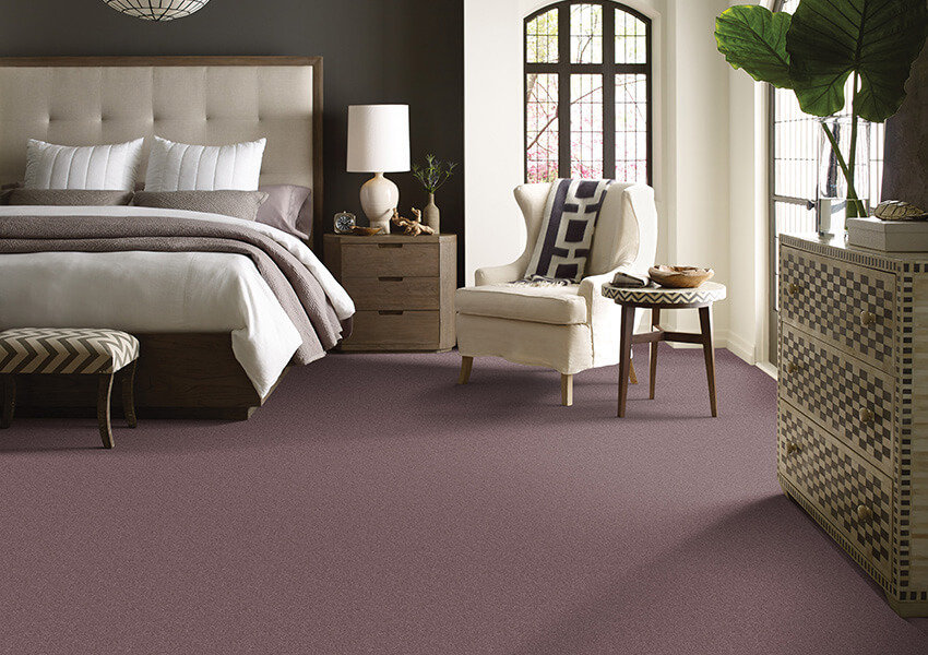 Twist carpet in the bedroom