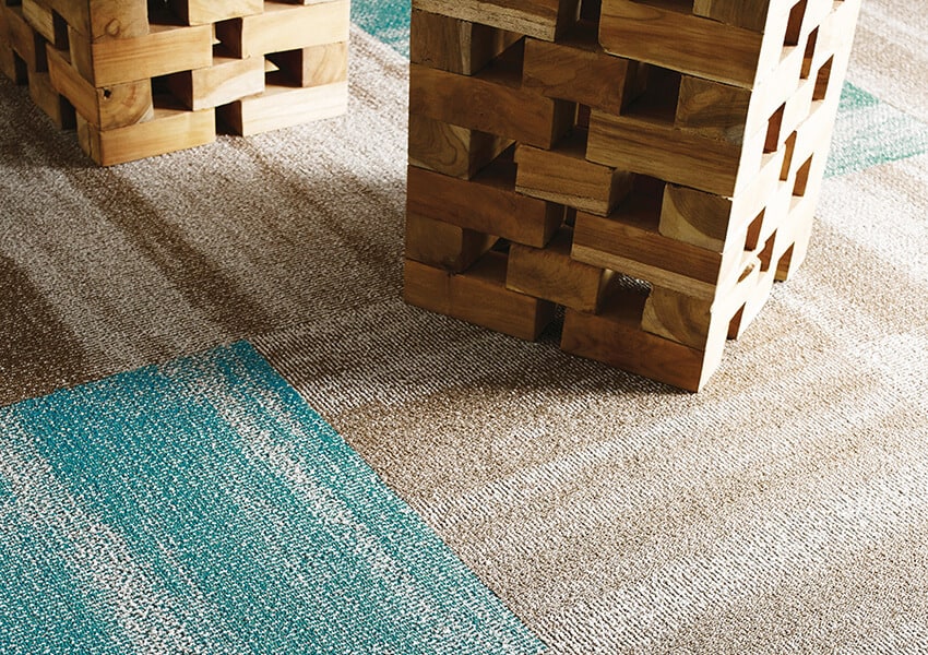 Ridges carpet in two colors