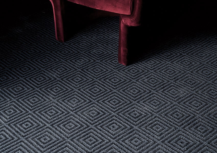 Aristocrat carpet with a square pattern